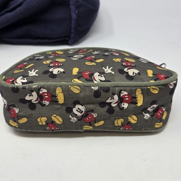 DISNEY PARKS WDW NAVY BLUE CANVAS TOTE BAG MICKEY MOUSE & PARIS BAG LOT 3 TRAVEL - Picture 5 of 16